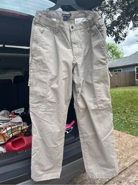 5.11 Tactical Men's Khaki/Tan Cargo Pants Gorpcore Ripstop 100% cotton 36/32